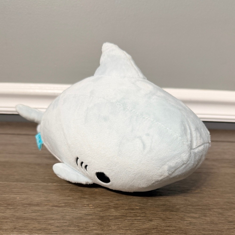 Bellzi Sharki Plush Light Blue Shark Stuffed Animal Toy 6" Nautical Collectible